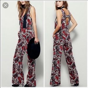 Free People Until Sunrise Velvet Jumpsuit